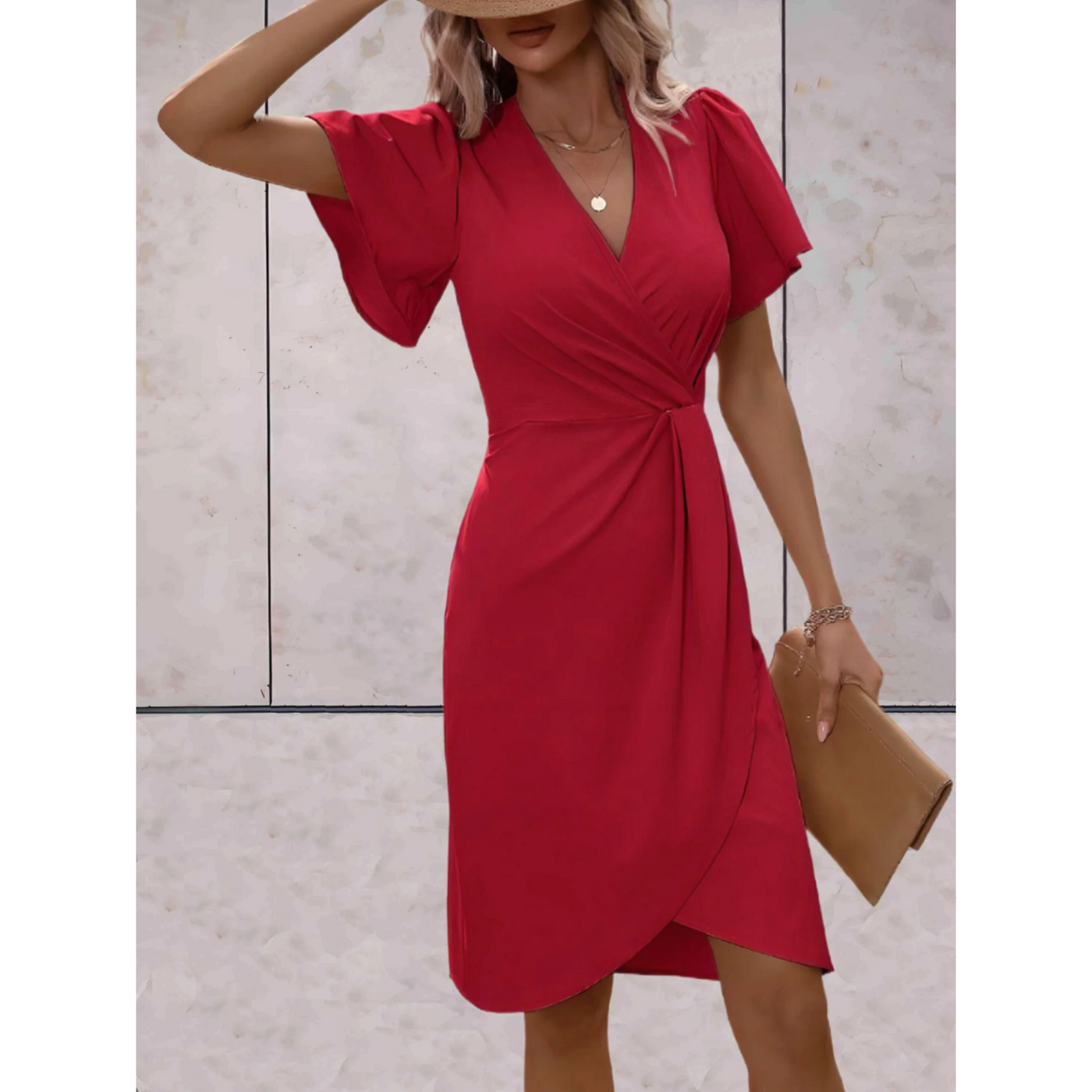 Louisa | Robe Enveloppe Élégante Pour Femme | Mini
