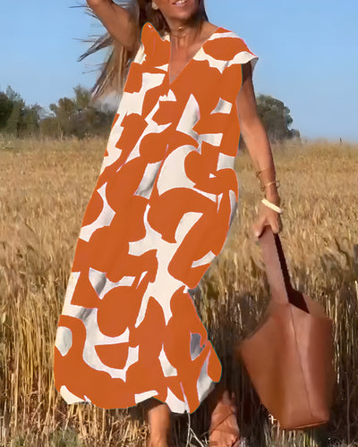 Océane™ | Robe imprimée à col en V