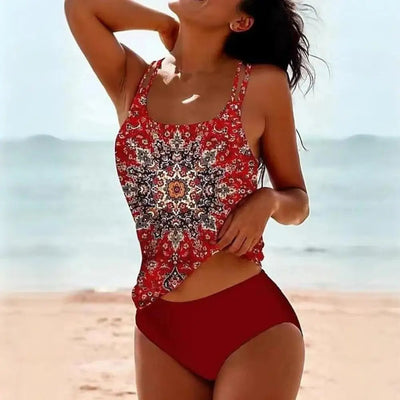Bikini deux-pièces à fleurs graphiques pour Femme – Rosalie