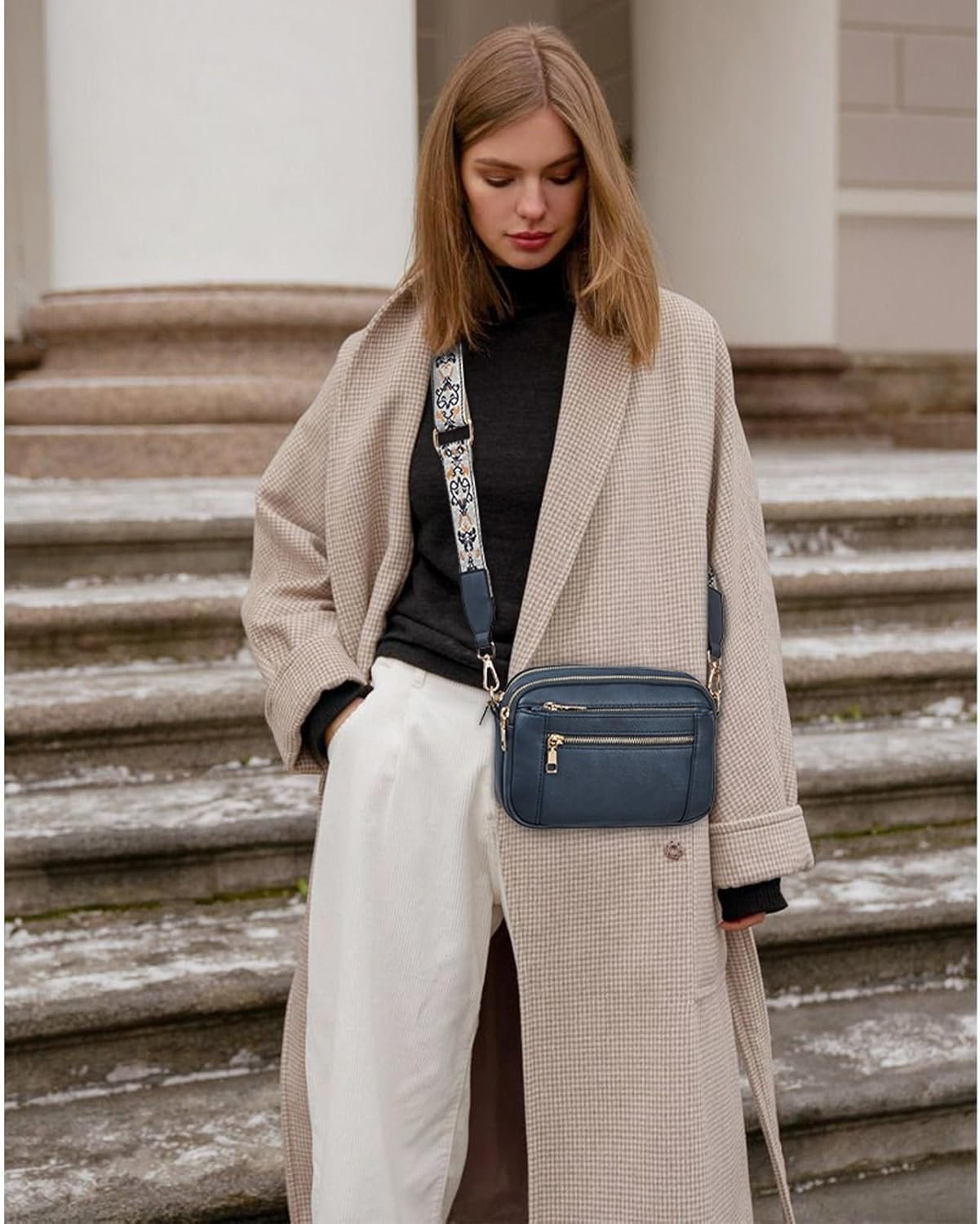 Camilla | Sac à bandoulière en cuir finement travaillé