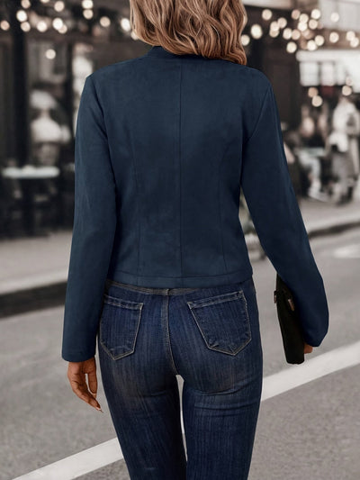 Doris - Chic Double-breasted Open Front Jacket for Women