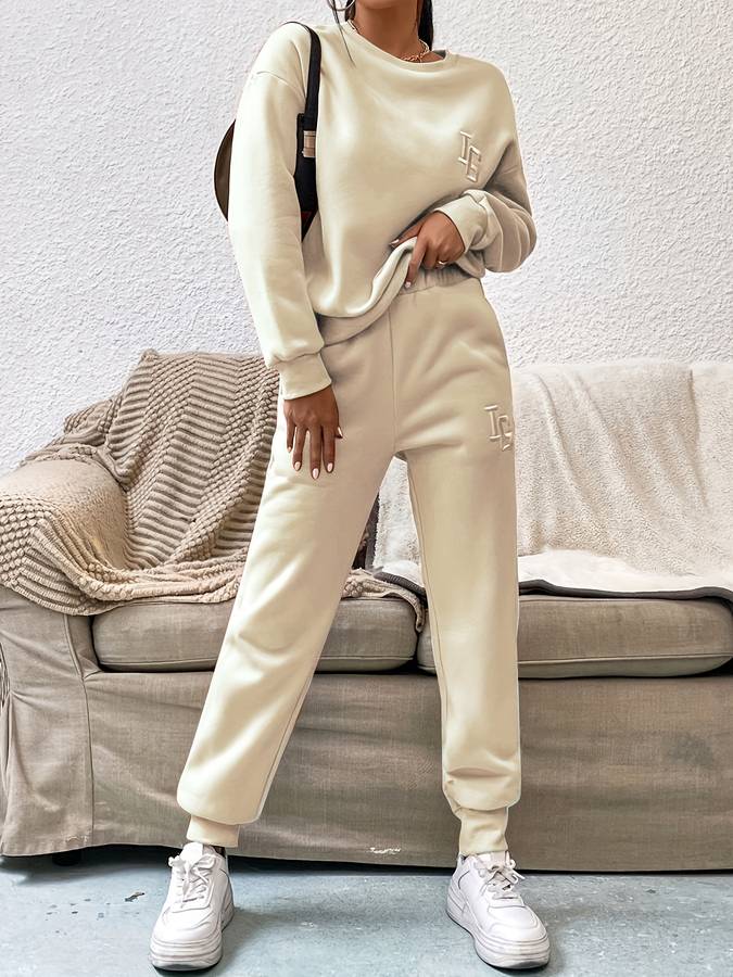 Joy - Élégant ensemble pull et pantalon pour femmes