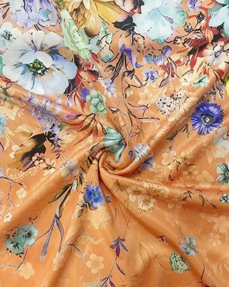 Robe Imprimée Décontractée Sans Manches