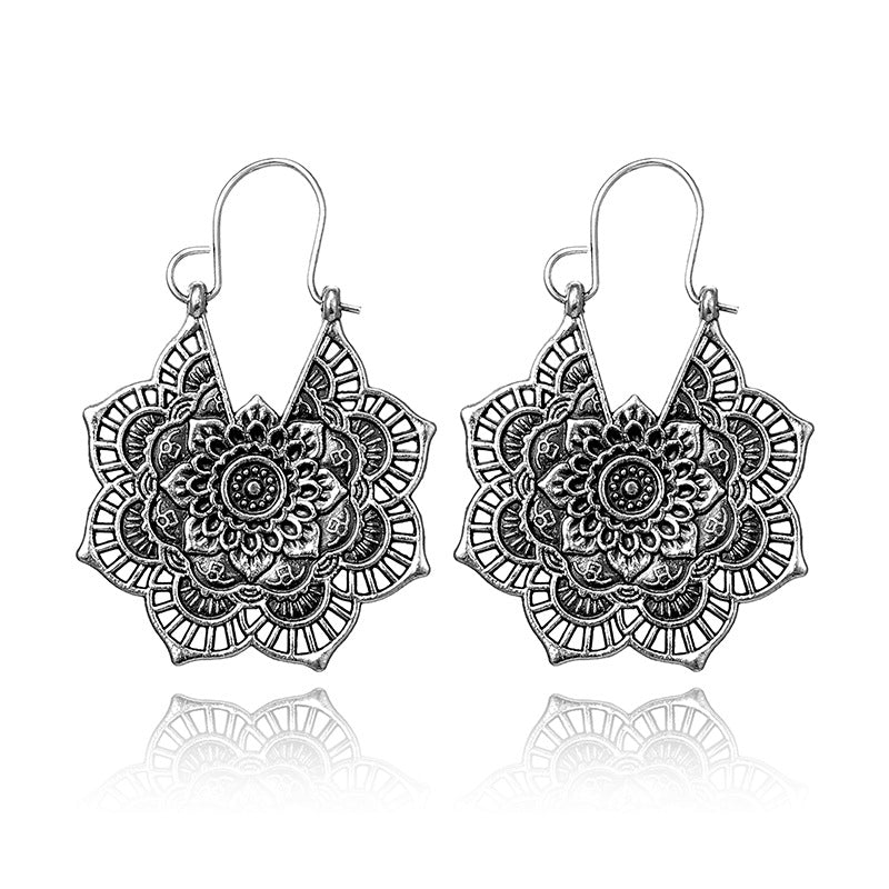Boucles d'oreilles en style mandala