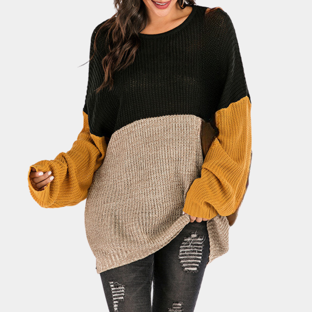 JACQUELINE - Pull Élégant à Col Ronde pour Femmes