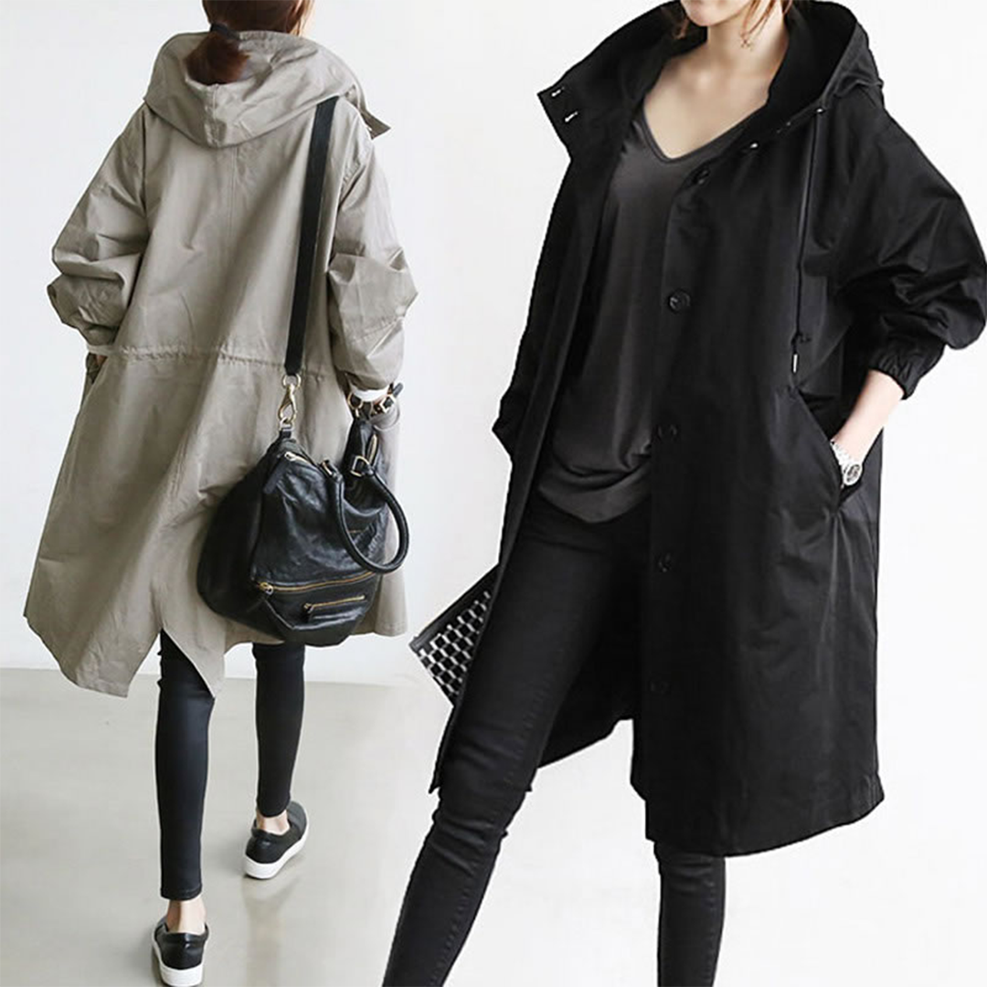 Adalee - Imperméable long et imperméable pour femmes
