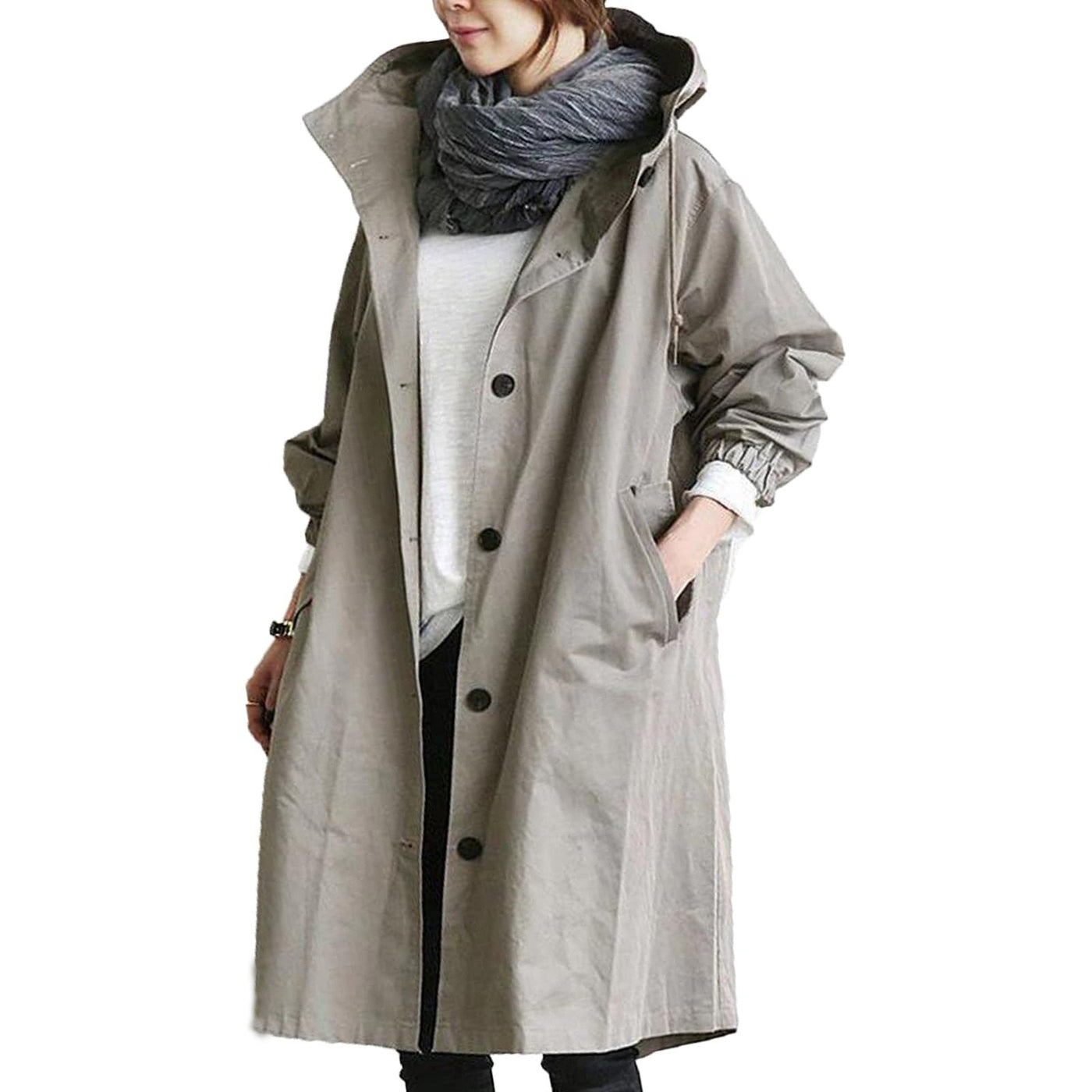 Adalee - Imperméable long et imperméable pour femmes