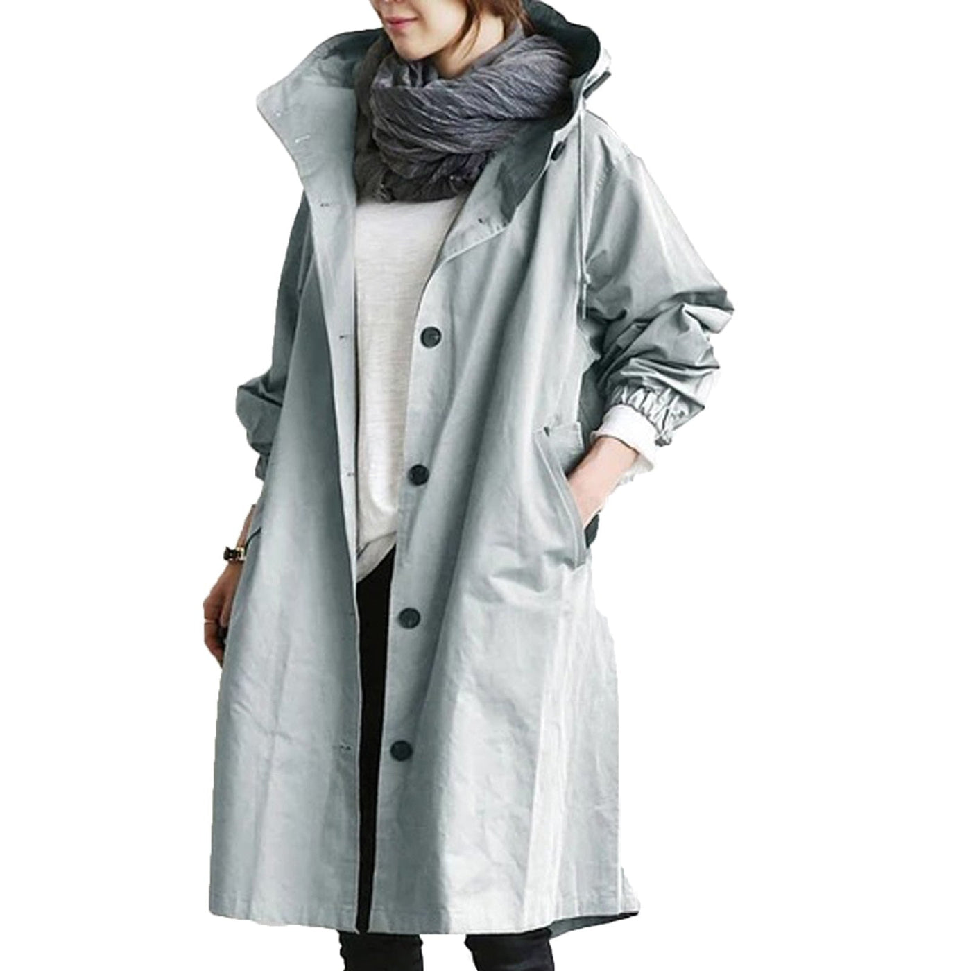 Adalee - Imperméable long et imperméable pour femmes