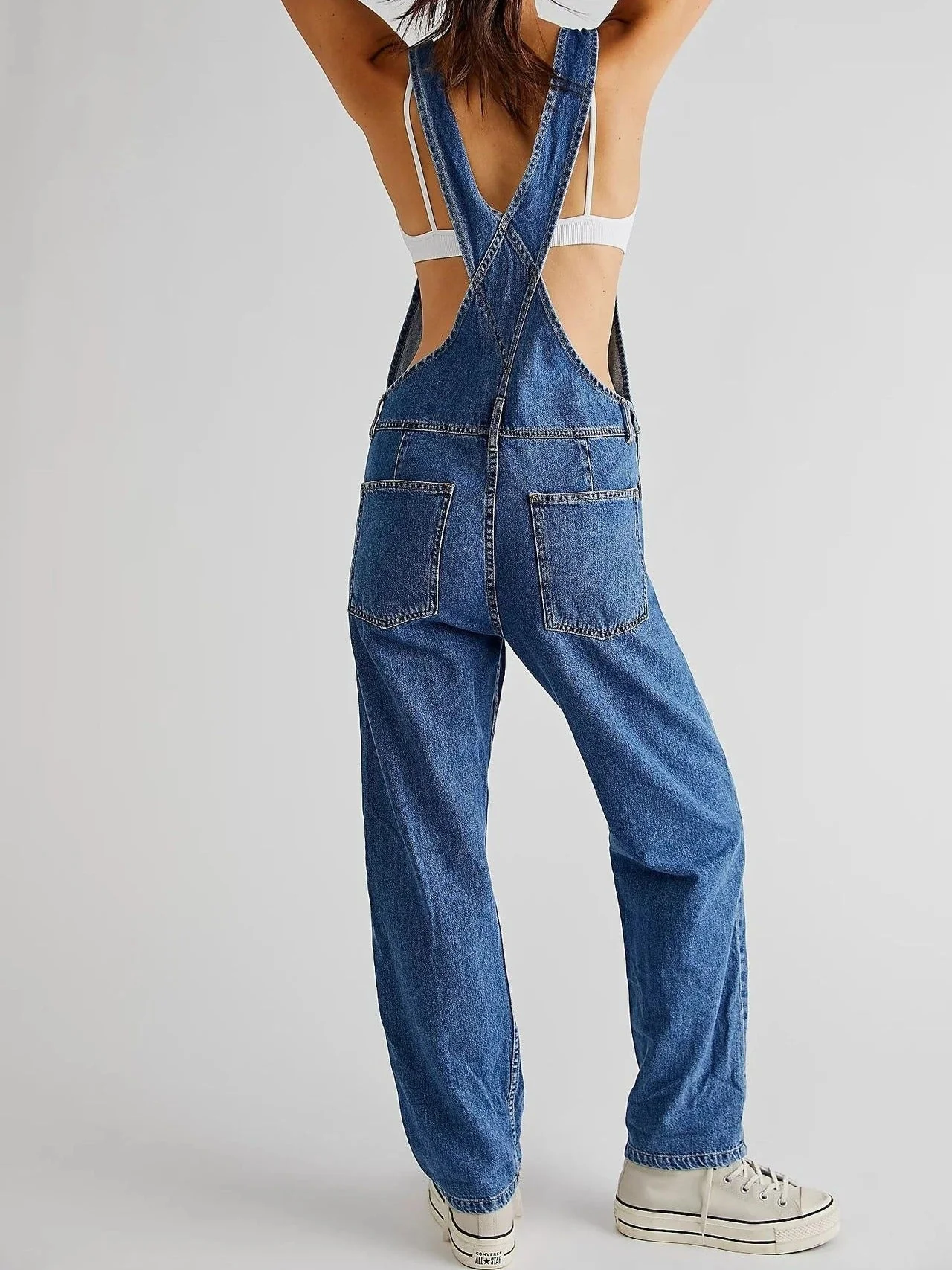Salopette en denim - Coupe décontractée au toucher vintage