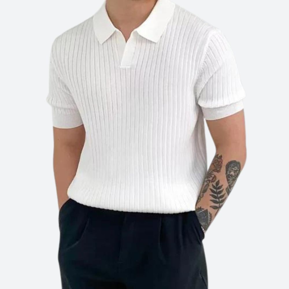 Polo stylé en coton côtelé - Asgard
