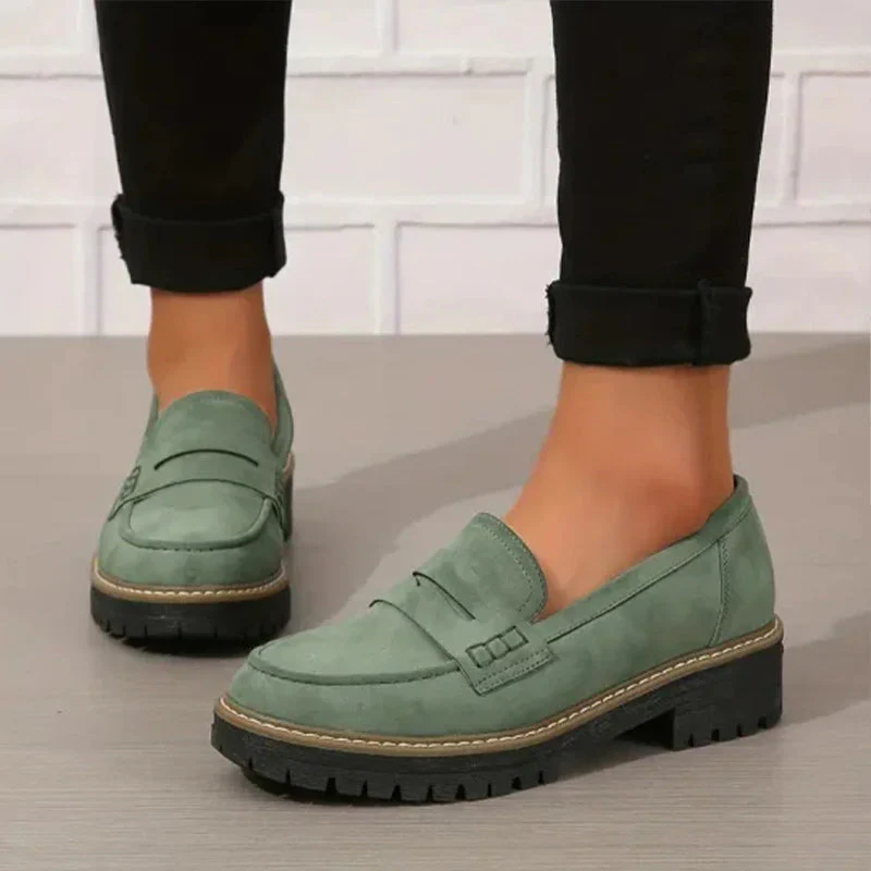 Mocassins pour femmes - semelle antidérapante - chaussons plats - décontractés