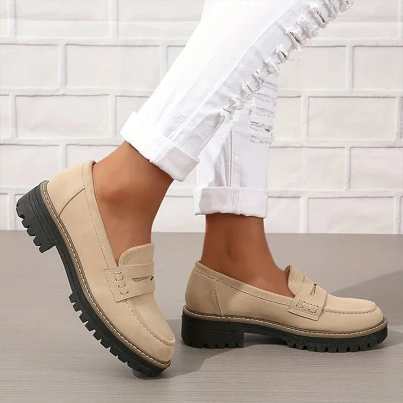 Mocassins pour femmes - semelle antidérapante - chaussons plats - décontractés
