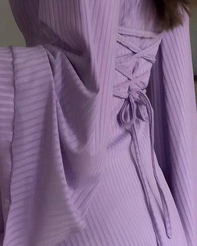 Robe longue élégante en tricot