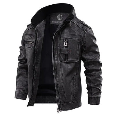 Léo - Veste biker homme en cuir