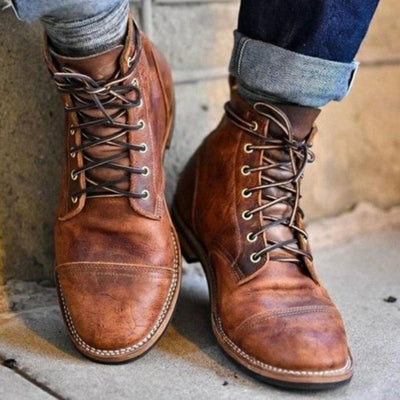 Bottes en Cuir Fabriquées à la Main