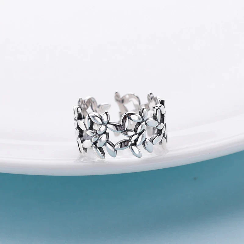 Bague Feuille d'Argent