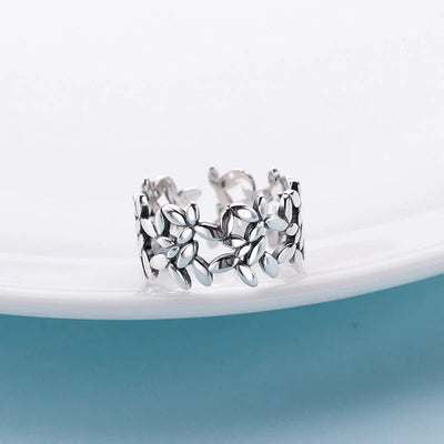 Bague Feuille d'Argent