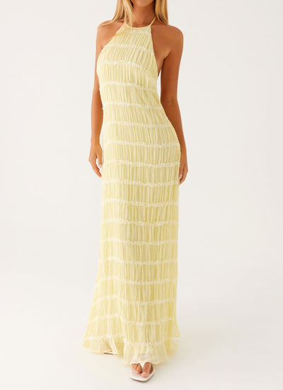 Kimberly™ | Robe halter dos nu