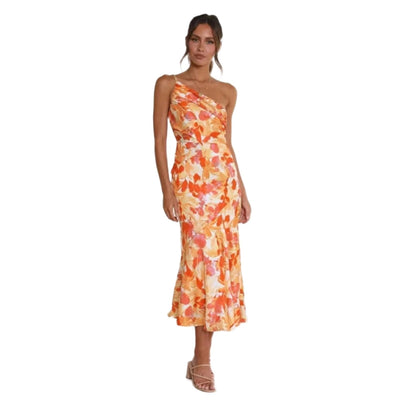 Diane | Robe fleurie en satin