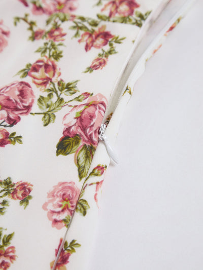 Robe d'été midi avec imprimé floral
