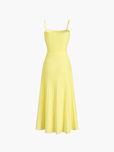 Robe d'été mi-longue côtelée