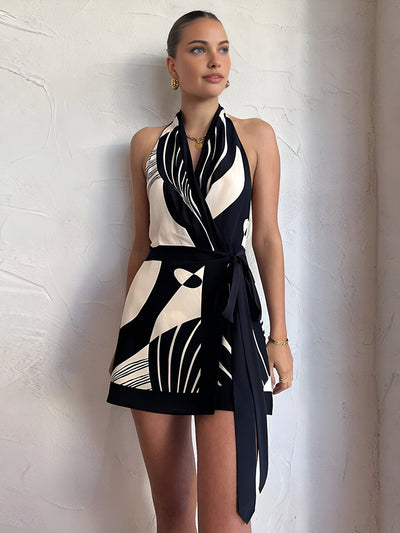 Robe Élégante à Nouer | Design Croisé | Style Sophistiqué