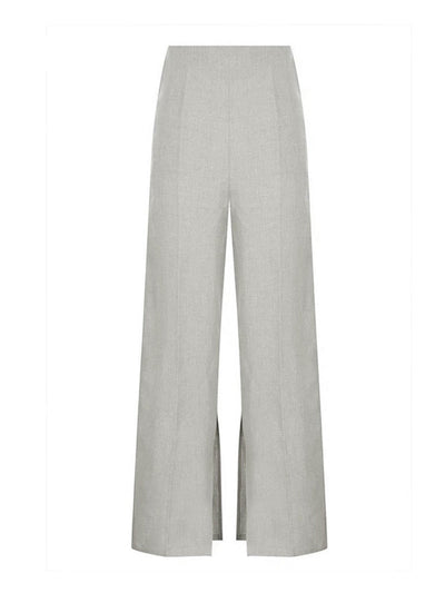 Ensemble pantalon sans manches à boutons fendus