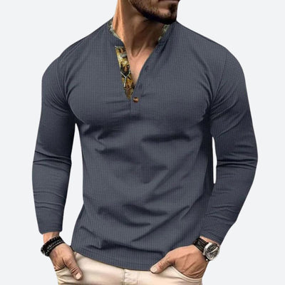 T-shirt décontracté à manches longues pour hommes - Bob