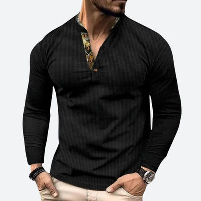 T-shirt décontracté à manches longues pour hommes - Bob