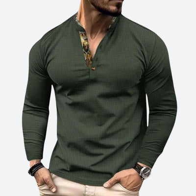 T-shirt décontracté à manches longues pour hommes - Bob