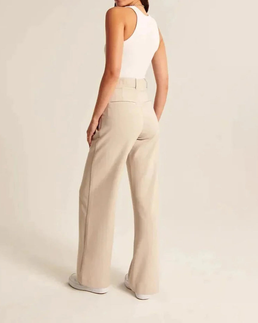 Celin | Pantalon d'été à taille haute pour femmes, jambes larges et confortables
