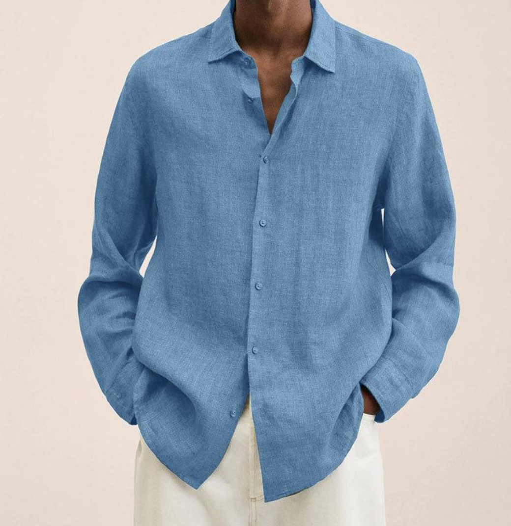 Raleigh | Chemise en Coton-Lin pour Hommes – Aérée, Classique & Confortable