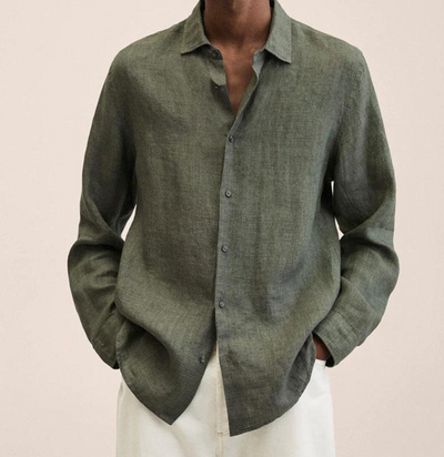 Raleigh | Chemise en Coton-Lin pour Hommes – Aérée, Classique & Confortable