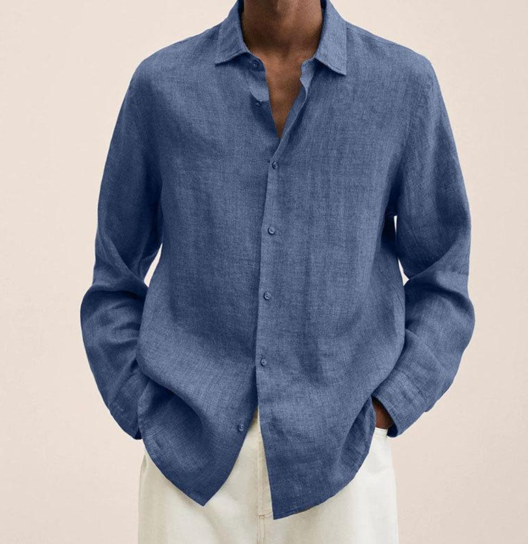 Raleigh | Chemise en Coton-Lin pour Hommes – Aérée, Classique & Confortable