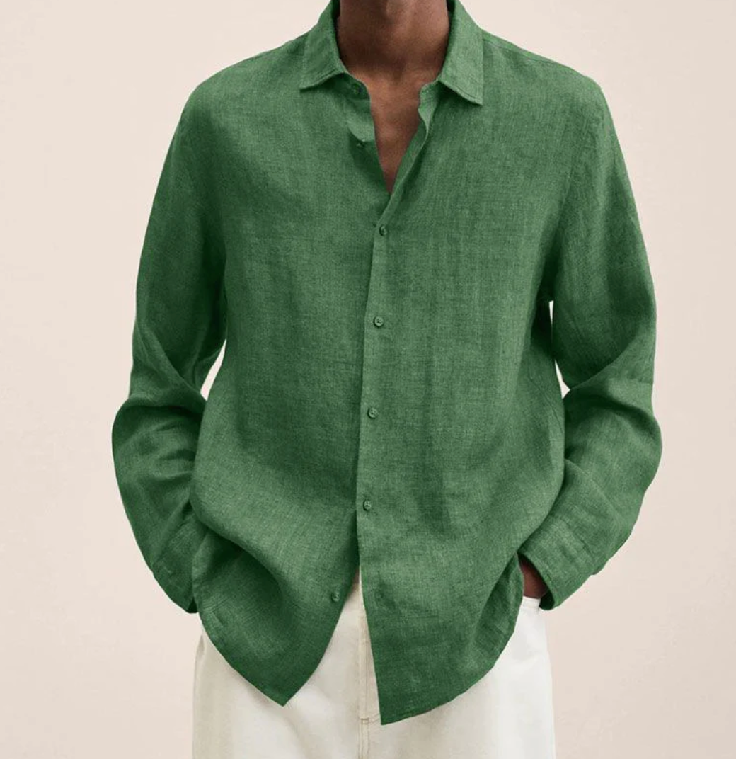 Raleigh | Chemise en Coton-Lin pour Hommes – Aérée, Classique & Confortable