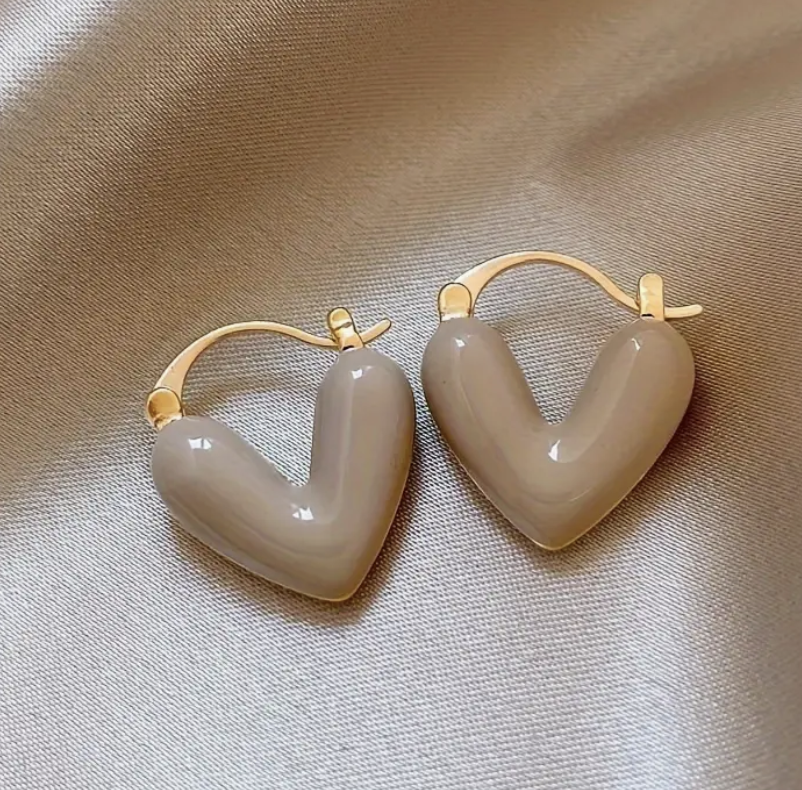 Harley - Boucles d'oreilles enchanteresses en forme de cœur pour les femmes élégantes