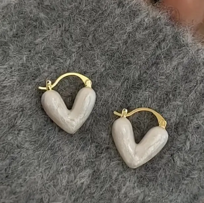 Harley - Boucles d'oreilles enchanteresses en forme de cœur pour les femmes élégantes