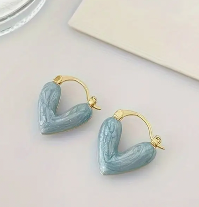Harley - Boucles d'oreilles enchanteresses en forme de cœur pour les femmes élégantes