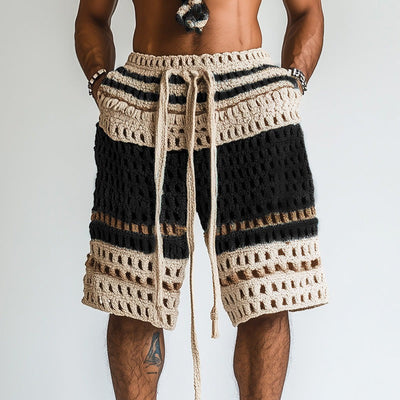 Short de plage tressé