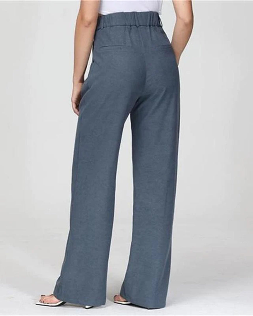 Celin | Pantalon d'été à taille haute pour femmes, jambes larges et confortables