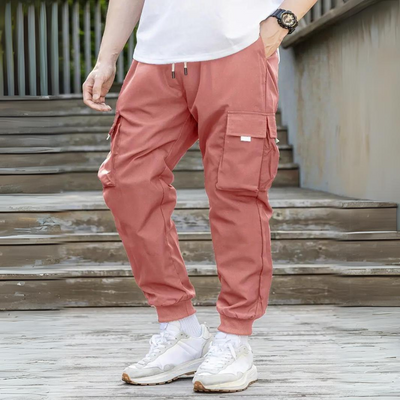 ATHANASIOS - Pantalon cargo élégant pour homme avec cordon de serrage confortable à la taille
