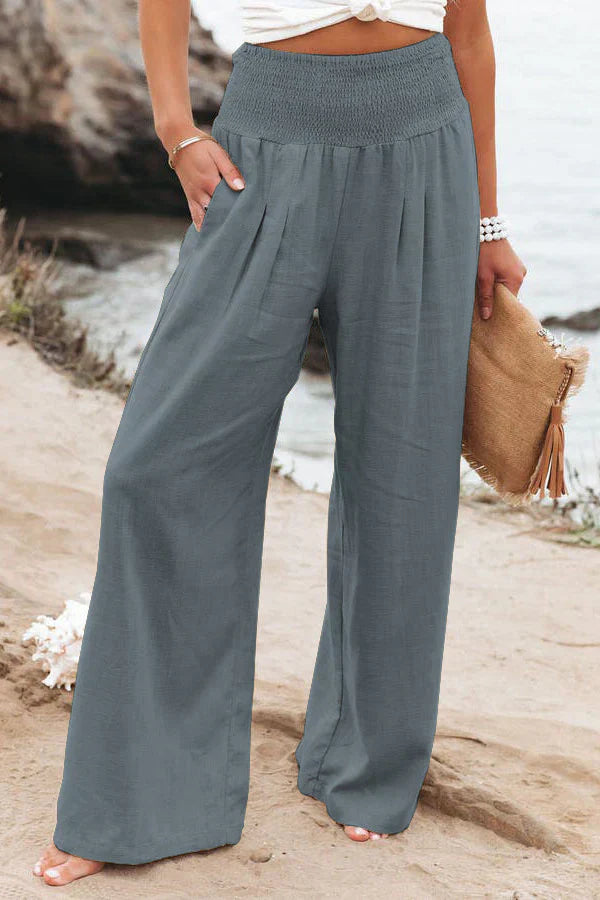 Stylish Alexandra - Pantalon en coton et lin pour le confort et l'élégance