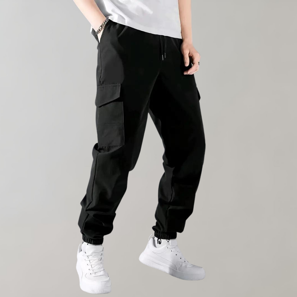 Falke - Pantalon cargo élégant pour homme avec cordon de serrage confortable