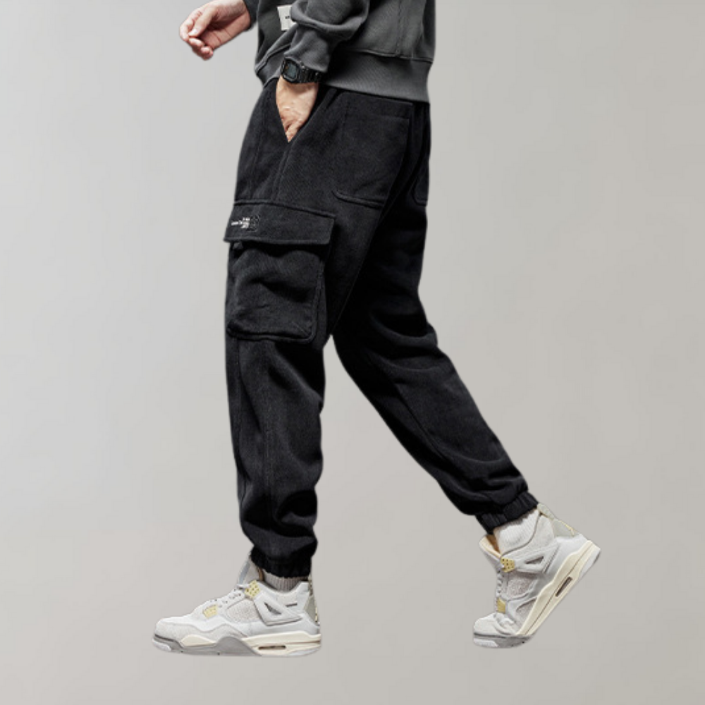 Osvald - Pantalon cargo décontracté en velours côtelé pour l'homme moderne
