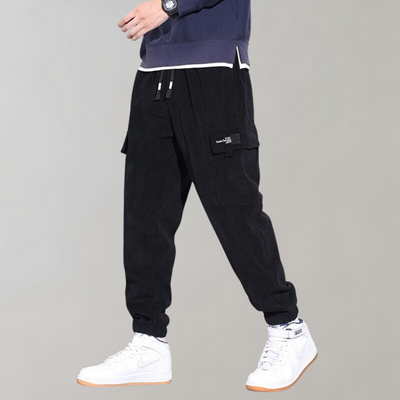 Osvald - Pantalon cargo décontracté en velours côtelé pour l'homme moderne