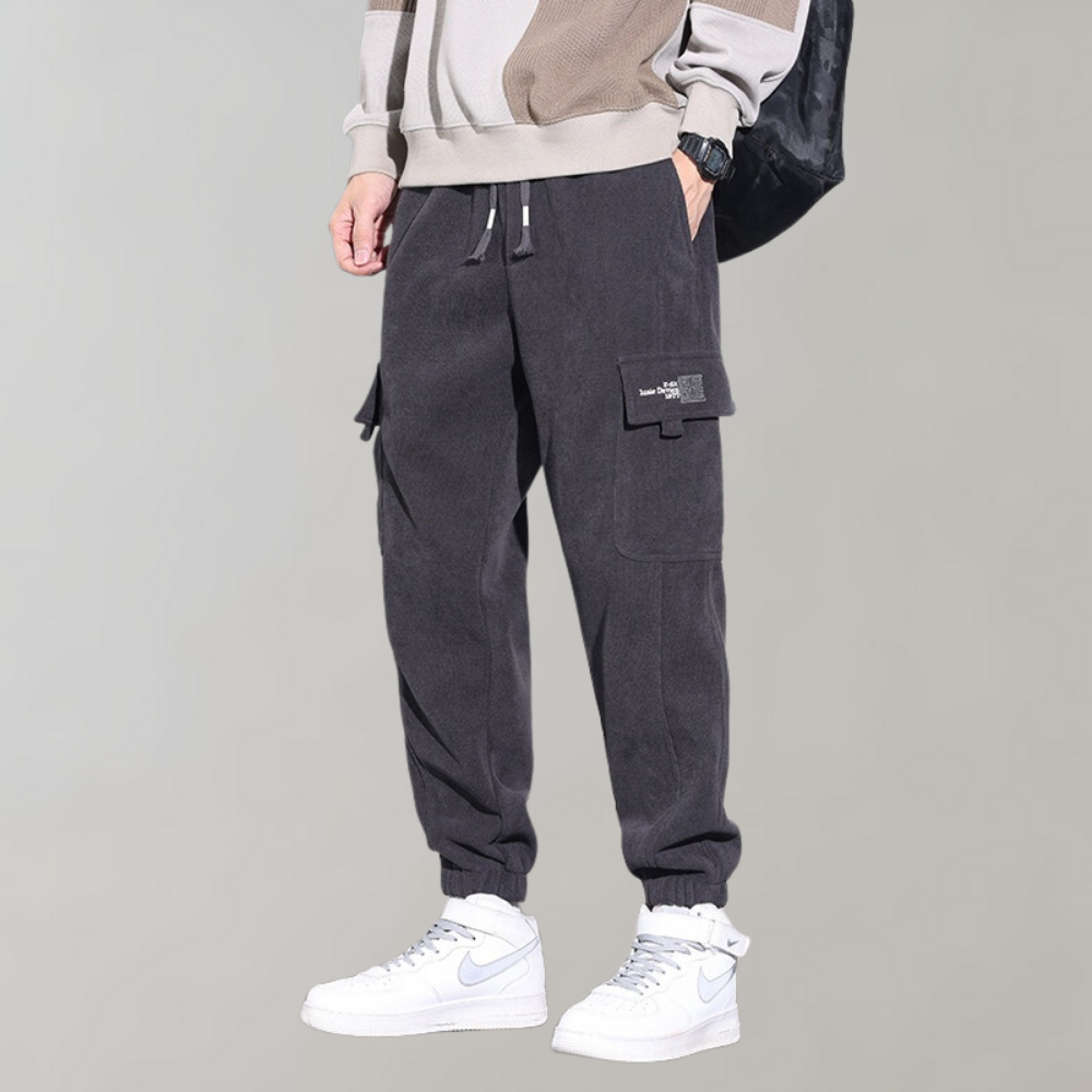Osvald - Pantalon cargo décontracté en velours côtelé pour l'homme moderne