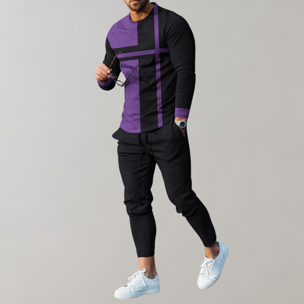 Yves | Ensemble Manches Longues 2 Pièces Pour Hommes