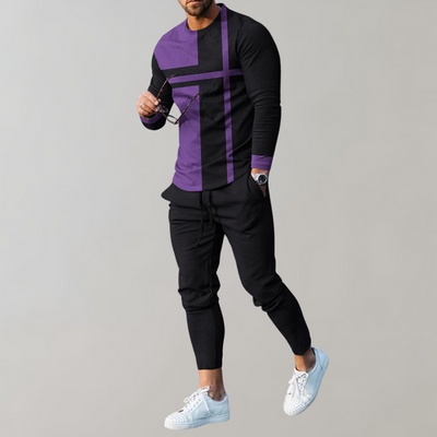 Yves | Ensemble Manches Longues 2 Pièces Pour Hommes