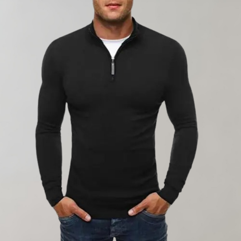 Fredrik - Sweat confortable pour homme avec fermeture éclair pratique