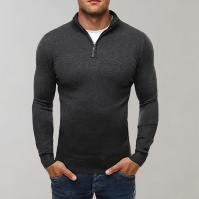 Fredrik - Sweat confortable pour homme avec fermeture éclair pratique